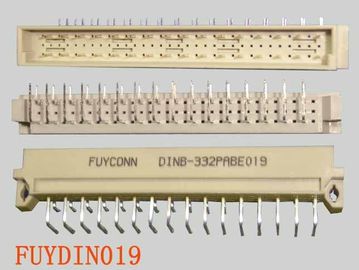 3 ردیف 32P زاویه راست نر B نوع DIN 41612 کانکتور اتصال پلاستیک یورو سوکت 2.54 میلی متر