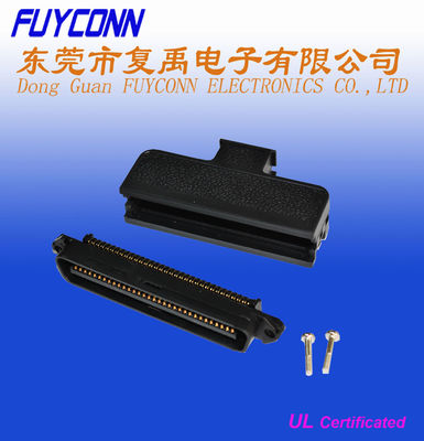 کانکتور TYCO 50 پین یا 64 Pin RJ21 Male Plug Centronic Champ IDC با پوشش پلاستیکی 180 درجه
