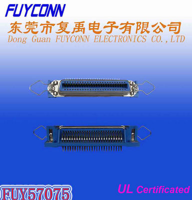 14 24 36 50 Pin Centronic PCB اتصال زنی چمدان راست زاویه دار با چفت بهار UL دارای مجوز