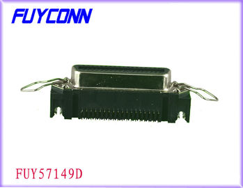پیکربندی پیچ پین 2.16mm پین Ribbon R / A پانل PCB Dip نوع Connetor با قفل قفل و قفل