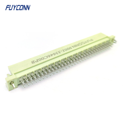 DIN41612 2 ردیف کانکتور 64pin 2 * 32P مرد فشار پین کانکتور W / Harpoon
