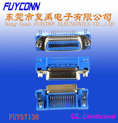 36 Pin Centronic PCB Right Angel Connector Female 2.16 mm برای چاپگر