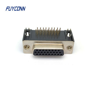 اتصال دهنده PCB D-SUB با چگالی بالا زنانه، 15pin 26pin 44pin 62pin اتصال دهنده DSUB