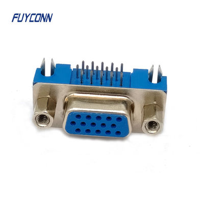 اتصال دهنده های D-sub 15Pin با چگالی بالا PCB زاویه راست زنانه HD DB