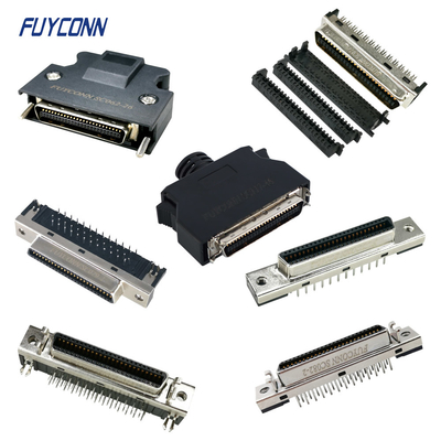 SCSI MDR Connector PCB Solder Cup IDC Crimp 1.27mm 50pin Connector چین