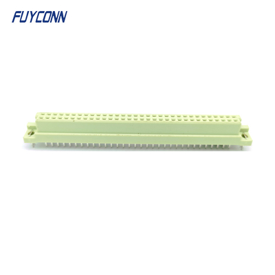 DIN41612 فابریکه اتصال 2 ردیف 2*32P 64P PCB زنانه 41612 اتصال W / Harpoon