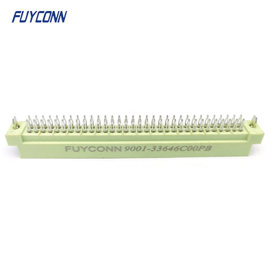 DIN41612 2 ردیف کانکتور 64pin 2 * 32P مرد فشار پین کانکتور W / Harpoon