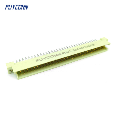 DIN41612 2 ردیف کانکتور 64pin 2 * 32P مرد فشار پین کانکتور W / Harpoon