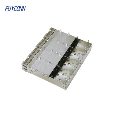 4 Port SFP+ Cage Press-Fit Termination 1x4 Without Light