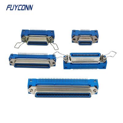 PCB زاویه راست زن Centronics کانکتور 14 پین 24 پین 36 پین 50 پین 64 پین