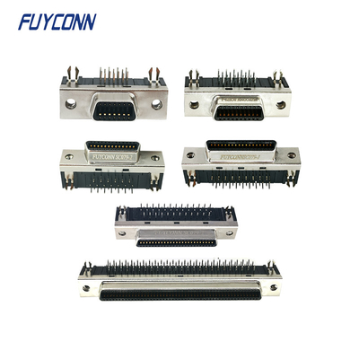 کانکتور زاویه راست SCSI PCB 14pin 20pin 36pin 50pin 68pin 100pin