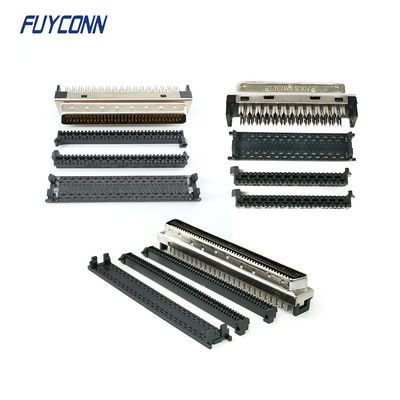 IDC Crimping Cable Male MDR Connector 1.27mm 50pin 68pin 100pin کابل SCSI کانکتور