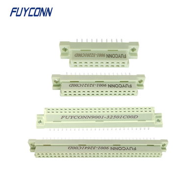 2 ردیف PCB DIN41612 زن کانکتور مستقیم یوروکارد 20 پین 32 پین 50 پین 64 پین