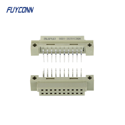 کانکتور 220S DIN41612 زن 2x10P 20 پین PCB زاویه راست