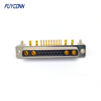 21W4 PCB برق نوع کانکتورهای D-Sub با زاویه راست 21 راه