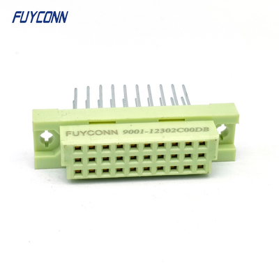 13mm 30Pin DIN 41612 کانکتور 3 ردیف 330 PCB مستقیم زنانه DIN41612 کانکتور