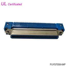 زن 64 پین Centronic اتصال دهنده PCB اتصال زاویه ای راست با قفل صفحه