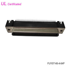 کانکتور Centronics 32 جفت آمفنول PCB زاویه راست زن 64 پین