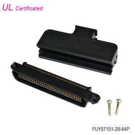 اتصال دهنده IDC مردانه TYCO 180 درجه 64Pin RJ21 Centronic با پوشش پلاستیکی