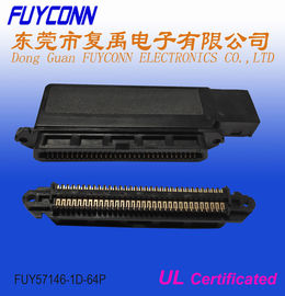 64 Pin IDC Plug Side Entry Centronic Female Connector با پوشش پلاستیکی