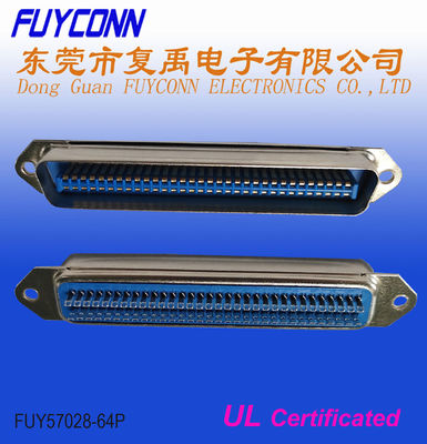 PBT 64 پین کانکتور الکترونیک ، اتصال دهنده DDK Solder Male Certified UL