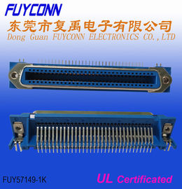 Champ DDK Female 64 Pin CentRL اتصال دهنده PCB زاویه راست 2.16 میلی متر