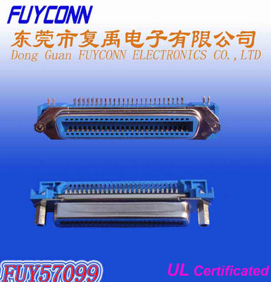 14 24 36 50Pin Centronic Champ PCB DIP نوع زاویه راست زن اتصال را با قفل برد معکوس کرد