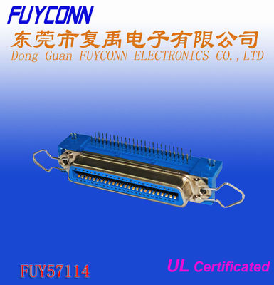 50 Pin Centronic PCB Right Angel اتصال زن با وثیقه کلیپ و تخته قفل