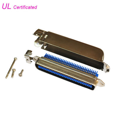 اتصالات نر 90 درجه 64 Pin Amphenol IDC 32 جفت پلاگین با پوشش فلزی 90 درجه