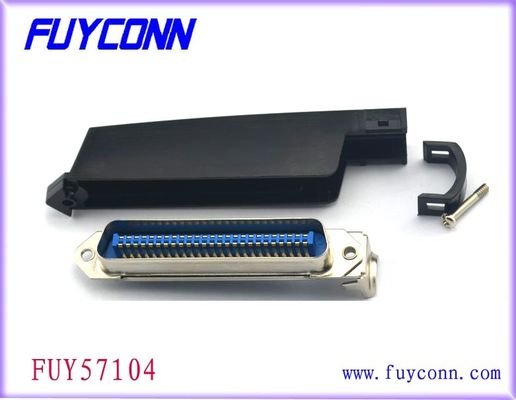 50 پین 2.16 میلی متر اتصال دهنده مرکزی Centline Male Solder Centronic نوع معکوس با کاپوت پلاستیکی برگشت داد