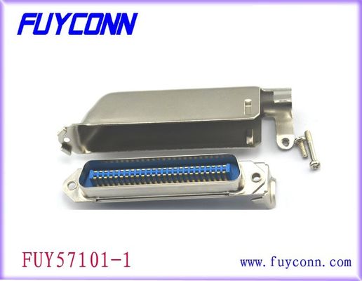 اتصالات کابل نوار کابل پلاستیکی DDK Centronic Champ Plasma، Type Solder با هود فلزی L شکل