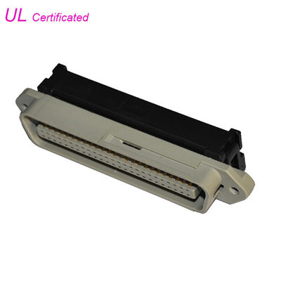 DDK Ribbon 25pair Centronic Solder type contacts Male Connector With Cable Clip Certificated UL