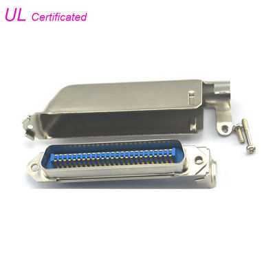 اتصال دهنده مردانه Centronic 50pin لحیم کاری 57 سری CN با هود فلزی به شکل L