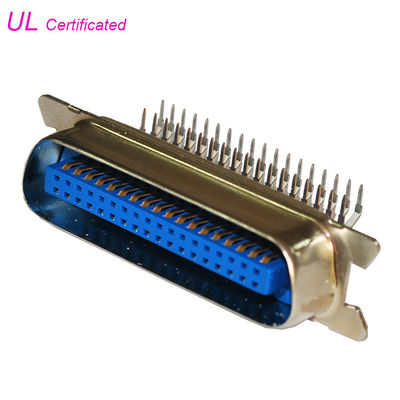 R / A PCB 36 Pin Centronics Connector Male Type MD Shall Shell 2.16 mm
