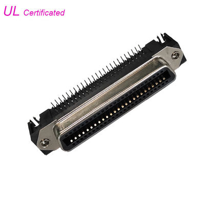 کانکتور PCB زاویه سمت راست 25 پین 50 پین زنانه Centronic با قفل صفحه