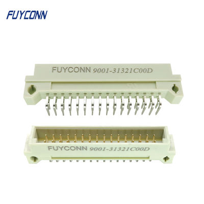 232 کانکتور Eurocard زاویه راست PCB مرد 2*16P 32 پین 2 ردیف کانکتور DIN 41612 W/ 2.54mm