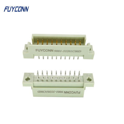 کانکتور 220 یورو کارت 5 10 پین PCB مستقیم نر 2*10P 2 ردیف کانکتور 20 پین Euro DIN41612