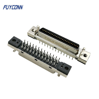 کانکتور 180 درجه PCB SCSI زن 50P MDR کانکتور سروو