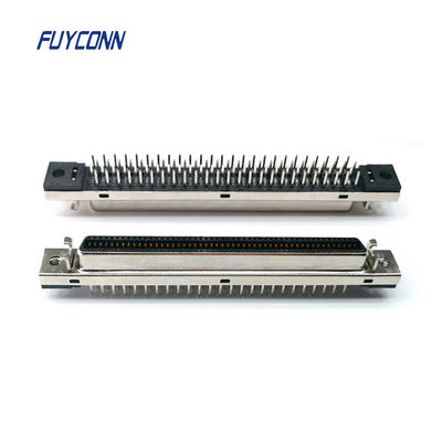 Mini D Ribbon MDR 100pin PCB Straight SCSI Connector W / 1.27 mm Pitch