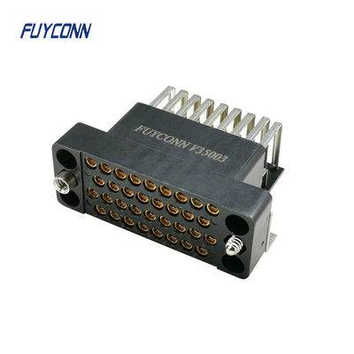 V.35 کانکتور زن کانکتور PCB زاویه راست 34 پین برای روتر با قفل برد