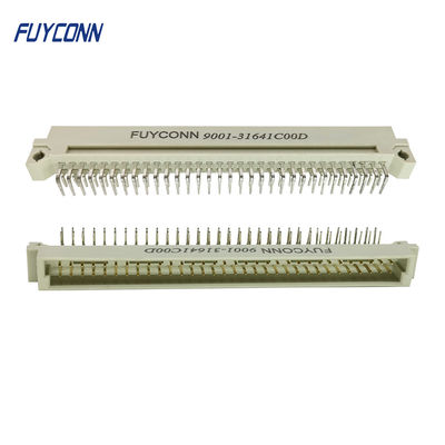 کانکتور 64 پین DIN 41612 2 ردیفه با زاویه راست PCB اتصال دهنده دوشاخه یورو