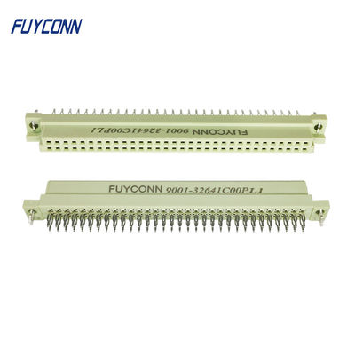 2 ردیف 64P مطبوعات Pin Euro Euro DIN 41612 Connector زن بدون سرباز Eurocard اتصال