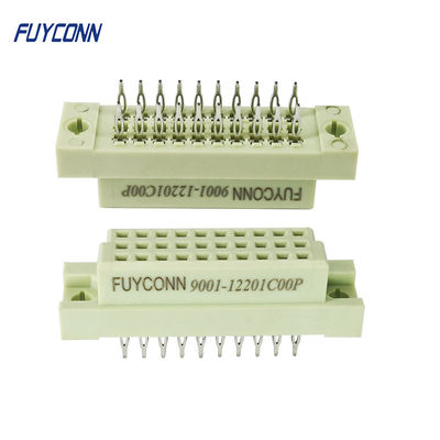 زن 3 ردیف 20 پین مطبوعات Pin Euro 41612 Connector