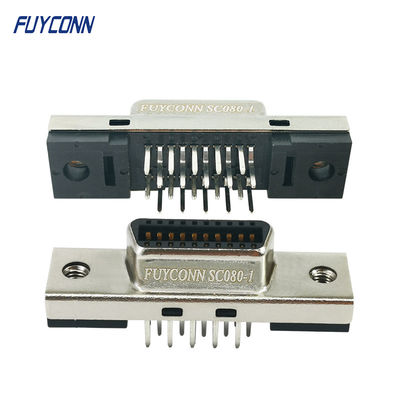 کانکتور سروو زن 1.27 میلی متر PCB مستقیم کانکتور 20 پین SCSI زن