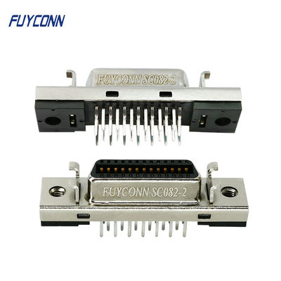 کانکتور 26 پین SCSI زاویه راست نوع کانکتور SCSI PCB زن با آویز ثابت