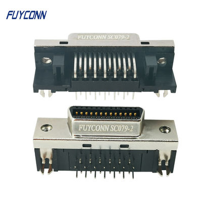 کانکتور SCSI PCB زاویه راست کانکتور MDR زن 26 پین