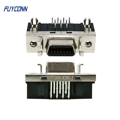 کانکتور SCSI زن 90 درجه R/A مدار PCB اتصال SCSI 14 پین