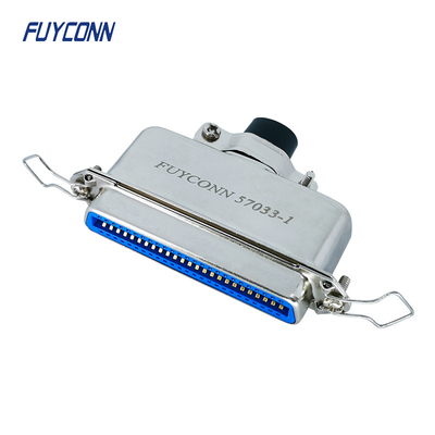 57-60500 کانکتور DDK 50 پین لیوان لحیم کاری زن کانکتور Centronic با هود فلزی