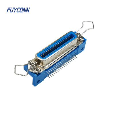 DDK PCB زاویه راست کانکتور زن 14 24 36 50 پین 2.16 میلی متر پیچ