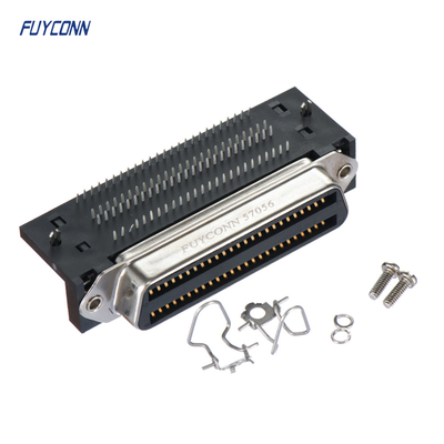 کانکتور Centronics زاویه سمت راست PCB زن آمفنول 100 پین